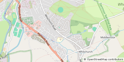 Map of Tavistock, Devon