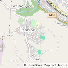 Map of Newport, Caerphilly