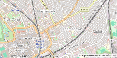 Map of Cardiff