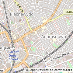 Map of Cardiff