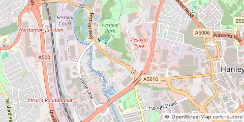 Map of Stoke on Trent