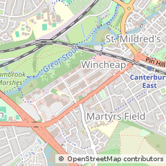 Map of Canterbury, Kent
