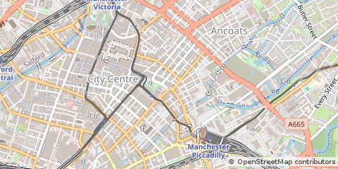 Map of Manchester