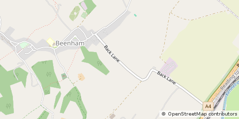 Map of Beenham, Berkshire