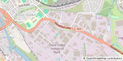 Map of Leeds, West Yorkshire