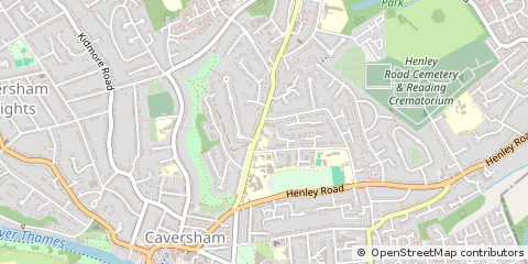 Map of Reading, Berkshire
