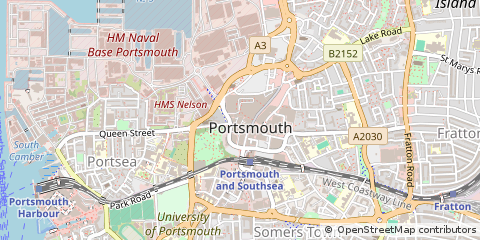 Map of Portsmouth, Hampshire