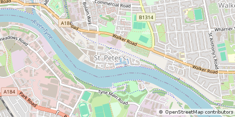 Map of Newcastle Upon Tyne