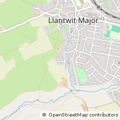 Map of Llantwit Major, Vale of Glamorgan