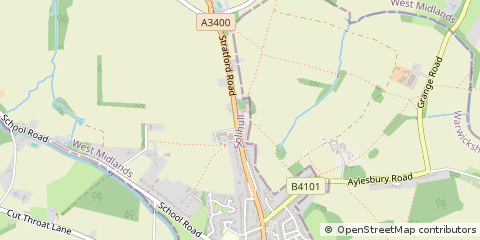Map of Solihull, West Midlands