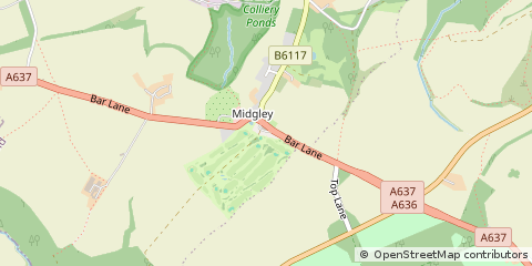 Map of Wakefield, West Yorkshire