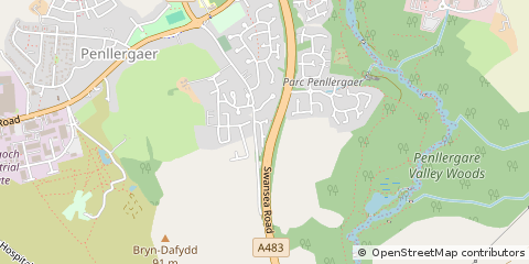 Map of Swansea