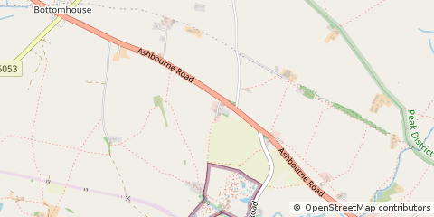 Map of Winkhill, Staffordshire
