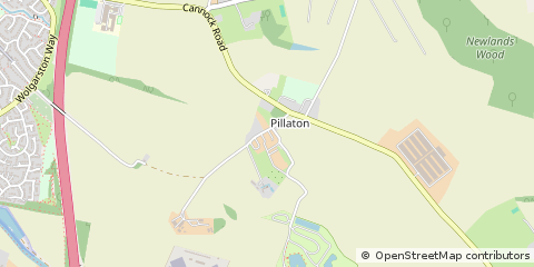Map of Penkridge, Staffordshire