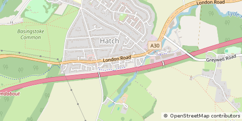 Map of Basingstoke, Hampshire