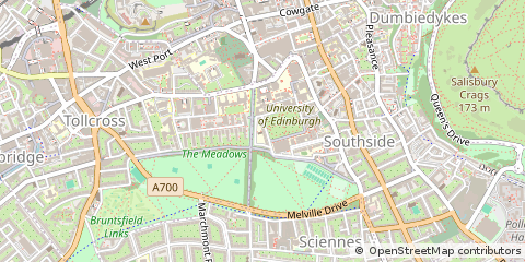 Map of Edinburgh, Midlothian