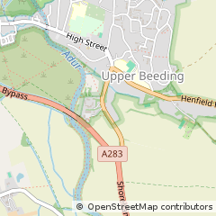 Map of Steyning, West Sussex