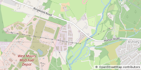 Map of Wimborne, Dorset