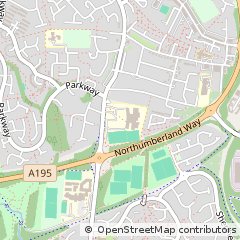 Map of Washington, Tyne and Wear