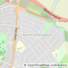 Map of Uxbridge, Middlesex