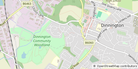 Map of Sheffield, South Yorkshire