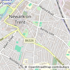 Map of Newark, Nottinghamshire