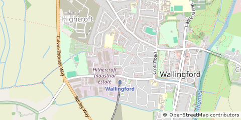 Map of Wallingford, Oxfordshire