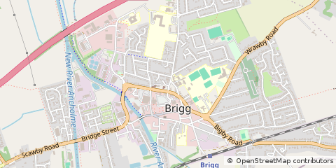 Map of Brigg, North Lincolnshire