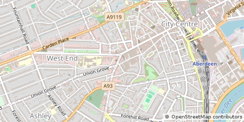 Map of Aberdeen