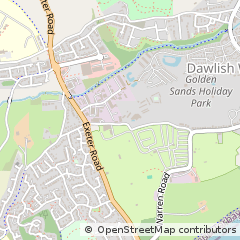 Map of Dawlish, Devon