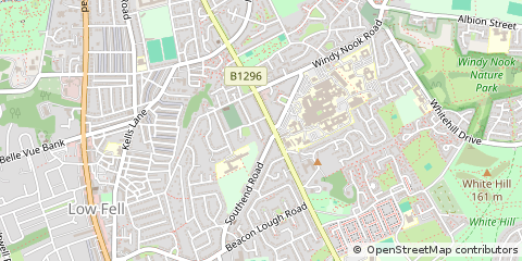 Map of Gateshead