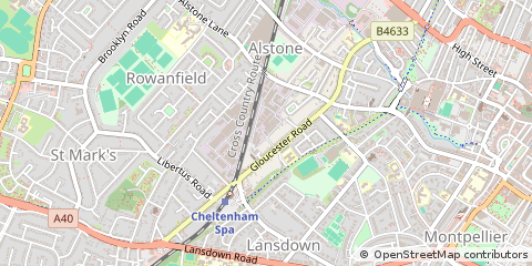 Map of Cheltenham