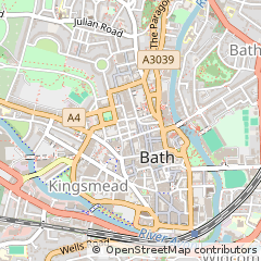 Map of Bath, Somerset