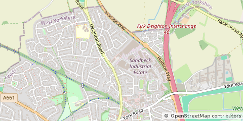Map of Wetherby, West Yorkshire