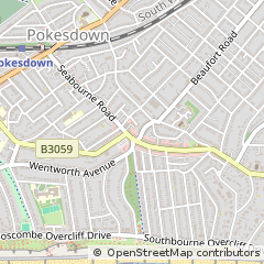 Map of Bournemouth, Dorset