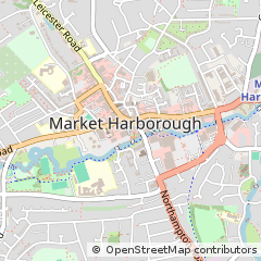 Map of Market Harborough, Leics