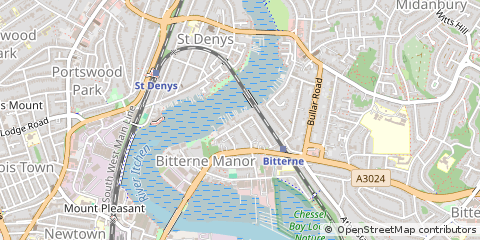 Map of Southampton, Hampshire