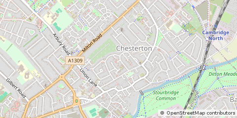 Map of Cambridge, Cambridgeshire