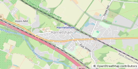 Map of Maidstone, Kent