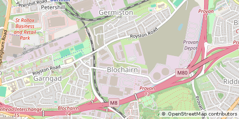 Map of Glasgow, Strathclyde