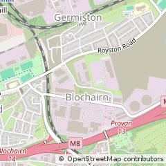 Map of Glasgow, Strathclyde