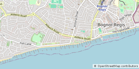 Map of Bognor Regis, West Sussex