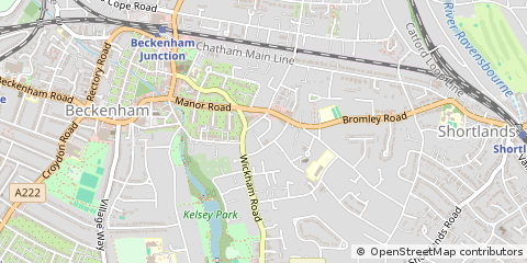 Map of London, Kent