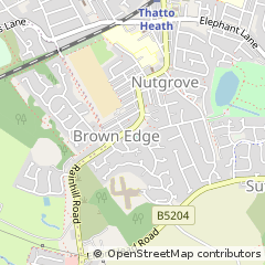 Map of ST. Helens, Merseyside