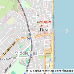 Map of Deal, Kent