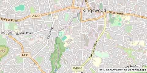 Map of Bristol, Gloucestershire