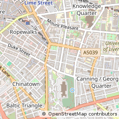 Map of Liverpool, Merseyside