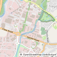 Map of Swansea, West Glamorgan