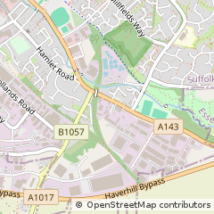 Map of Haverhill, Suffolk