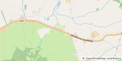 Map of Shaftesbury, Dorset